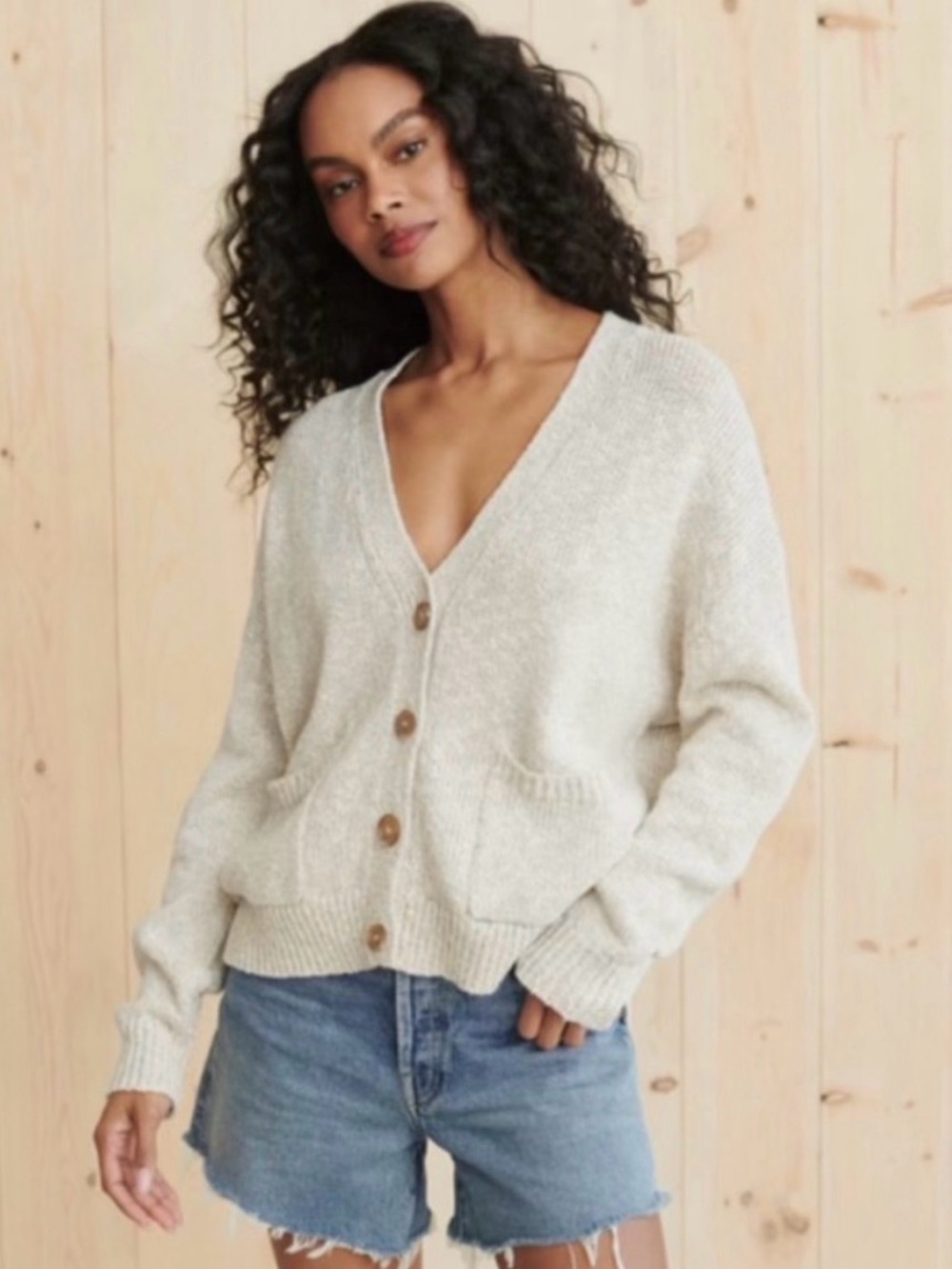 Jenni Kayne Cotton Linen Stanford Cardigan